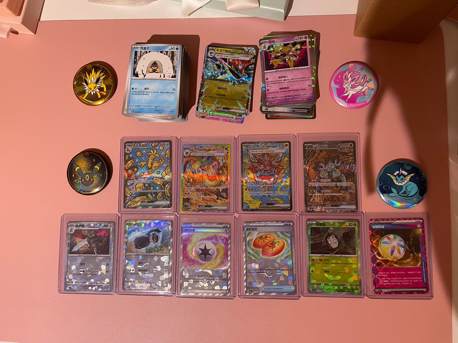 Terastal Gathering cards + buttons, Ophalen of Verzenden, Zo goed als nieuw
