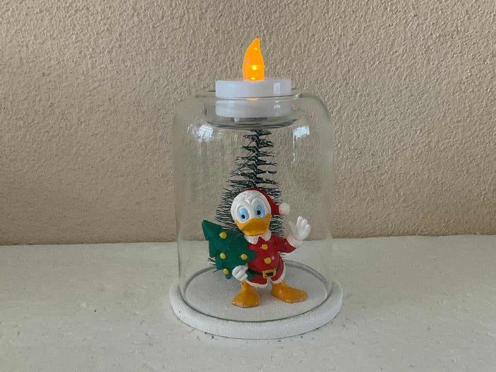Disney Donald duck - theelicht houder - stolp, Verzamelen, Disney, Ophalen of Verzenden, Donald Duck, Zo goed als nieuw, Beeldje of Figuurtje