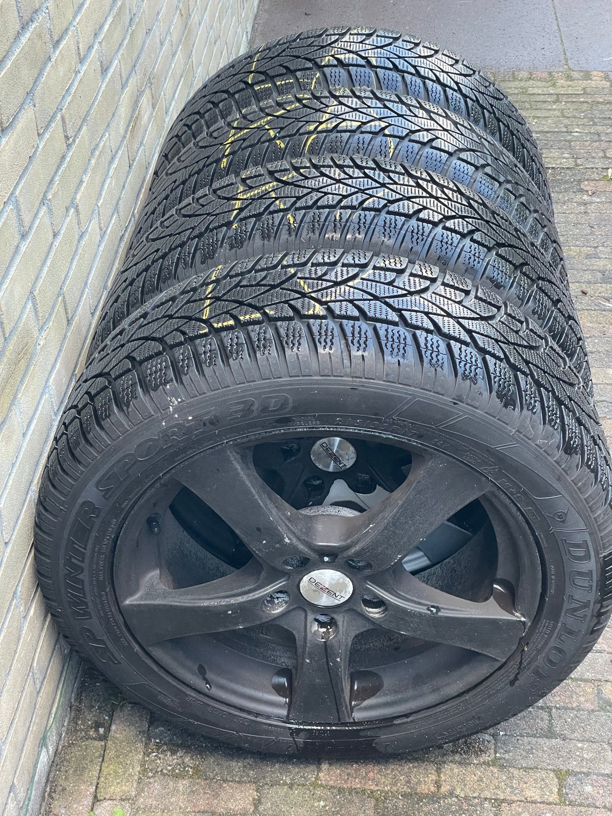 4 Winterbanden met velg, Opel Astra - 215/55 R17 98V, Ophalen, 17 inch, Winterbanden, Band(en)