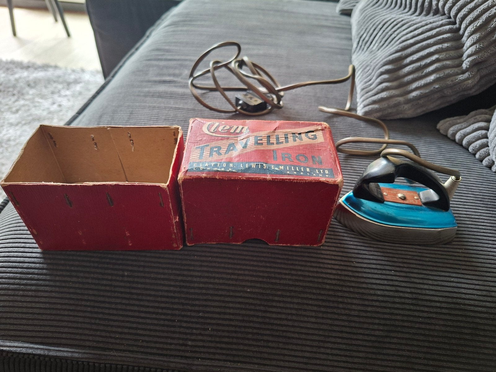 Vintage Clem Travelling Iron - Clayton, Lewis & Miller Ltd., Ophalen of Verzenden