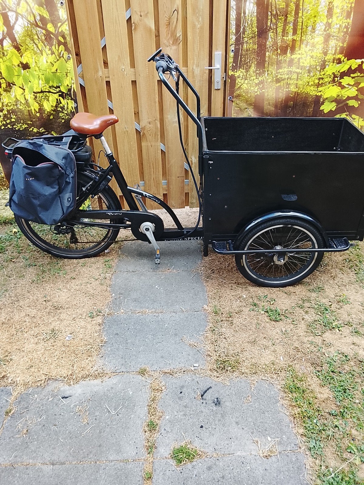 Bakfiets met 3 wielen - Ideaal voor kinderen of goederen, Gebruikt, 2 kinderen, Trommelrem, Ophalen