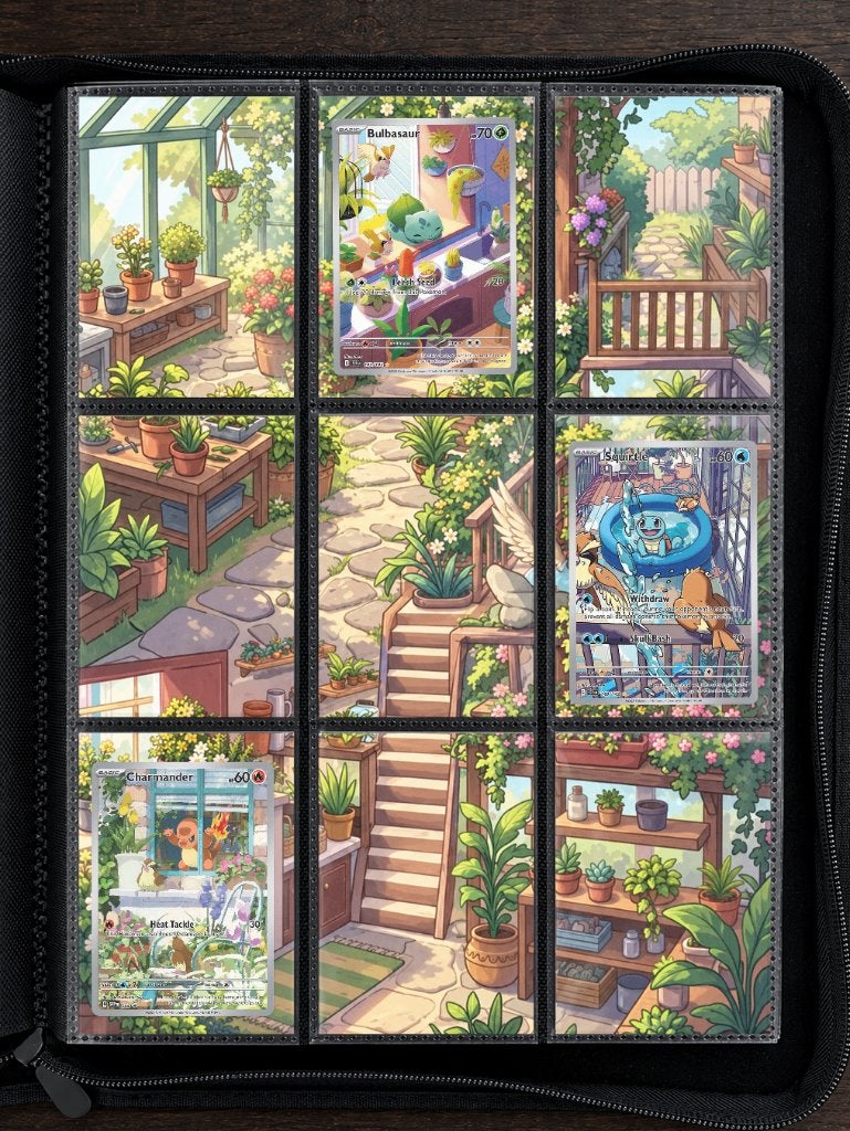 Bulbasaur Charmander Squirtle Greenhouse | Binder Panorama, Ophalen of Verzenden, Nieuw, Losse kaart