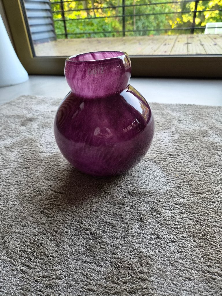 DUTZ vaas paars, Paars, Nieuw, Glas, Ophalen
