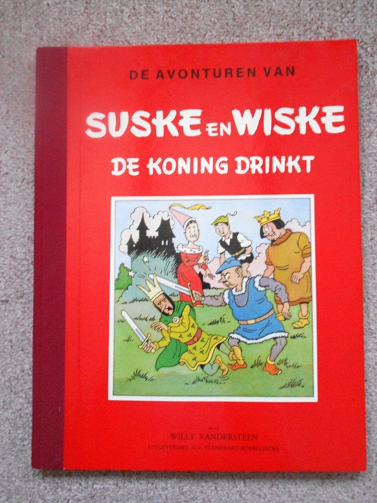Suske en Wiske – De Koning drinkt – Dirk Vermeirre luxe 1984, Willy Vandersteen, Eén stripboek, Ophalen of Verzenden, Zo goed als nieuw