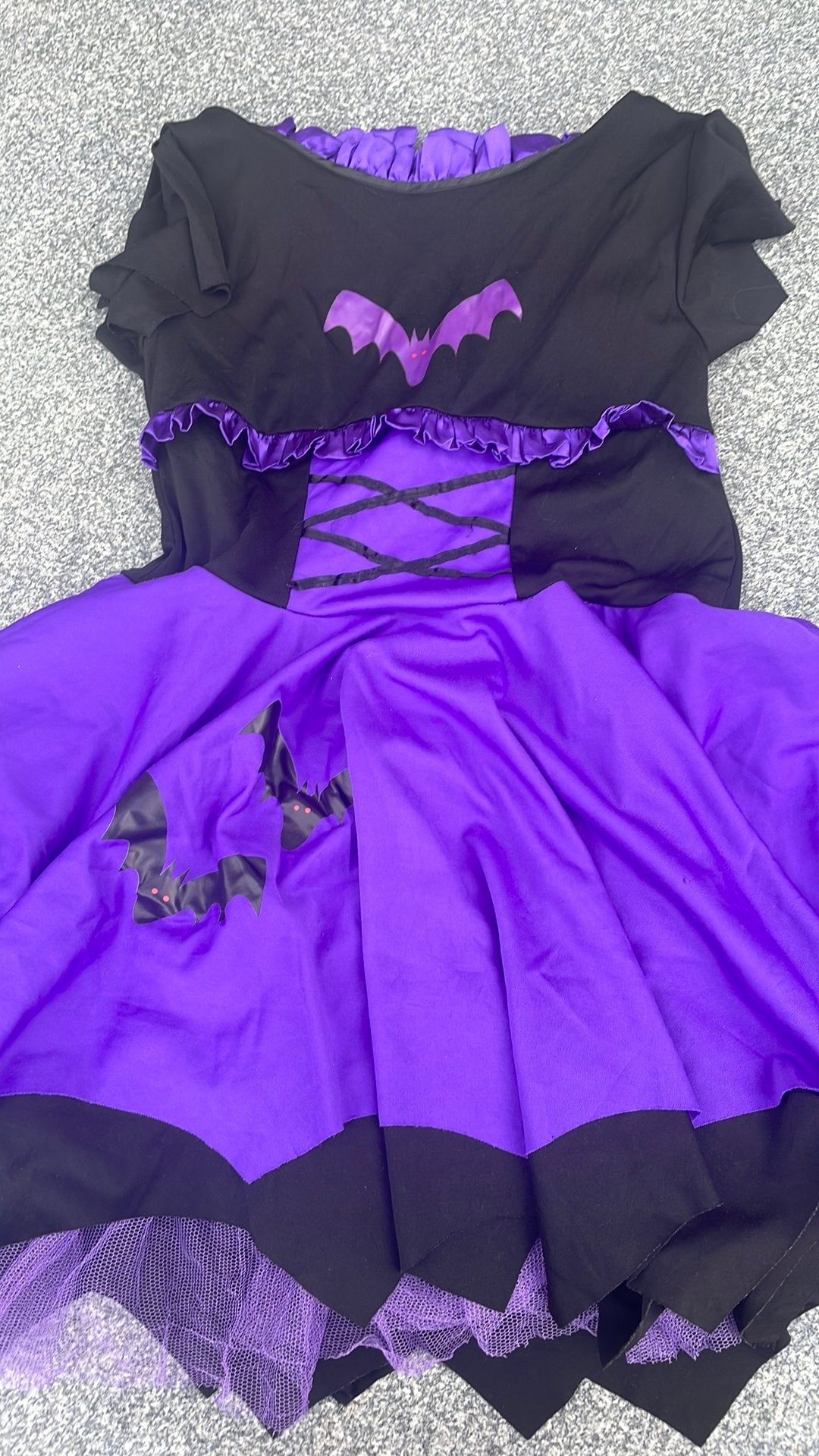 Halloween Vleermuis jurk, Ophalen of Verzenden, Zo goed als nieuw, Maat 34 (XS) of kleiner, Carnaval