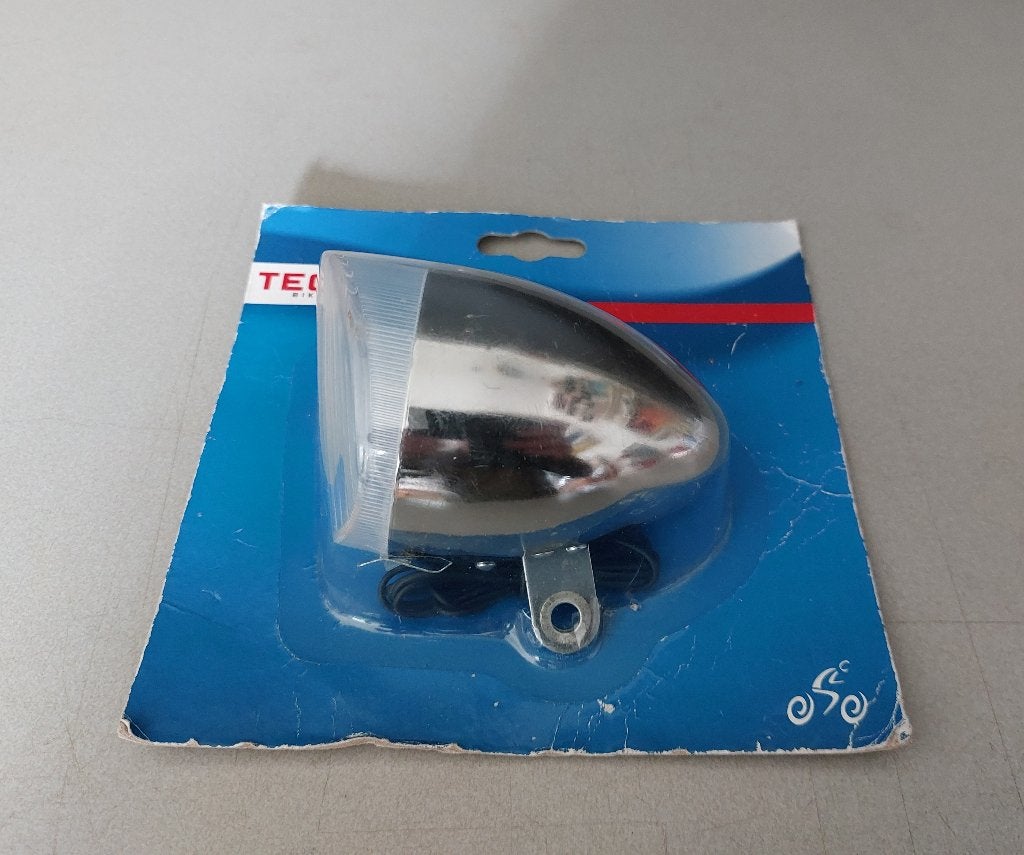Vintage Techno fiets koplamp - NOS - OVP, Fietsen en Brommers, Ophalen of Verzenden, Nieuw, Dynamo, Voorlicht