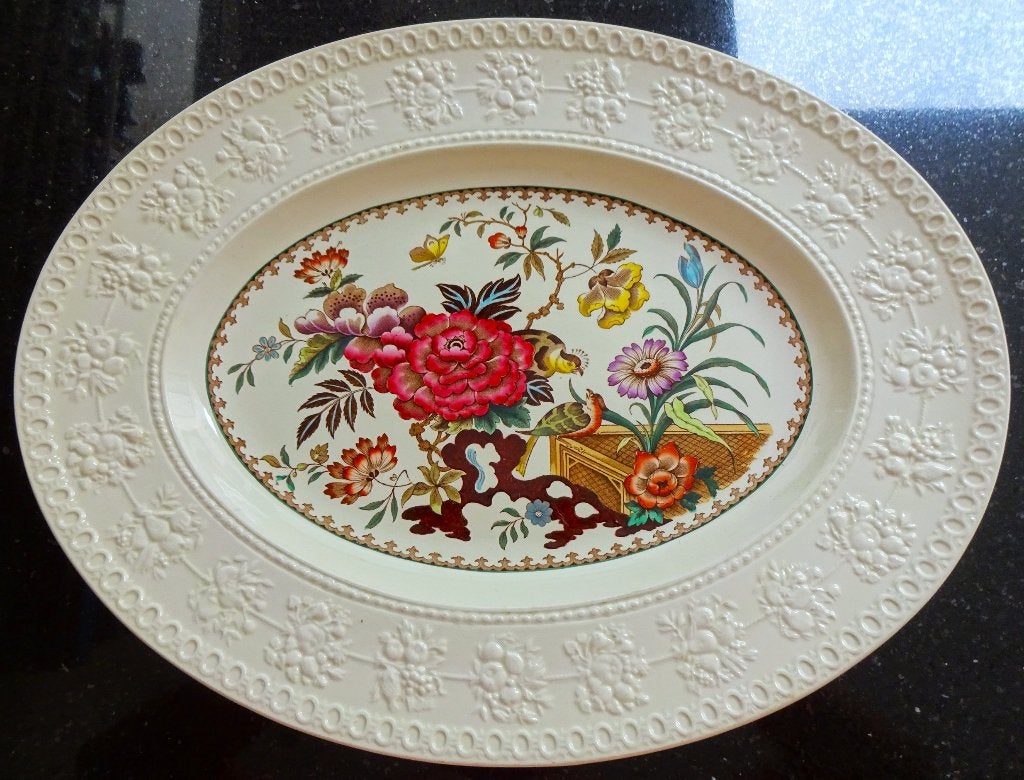 Wedgwood vleesbord: Wellesley Bullfinch, 1943. Groot, 46.5cm, Ophalen of Verzenden