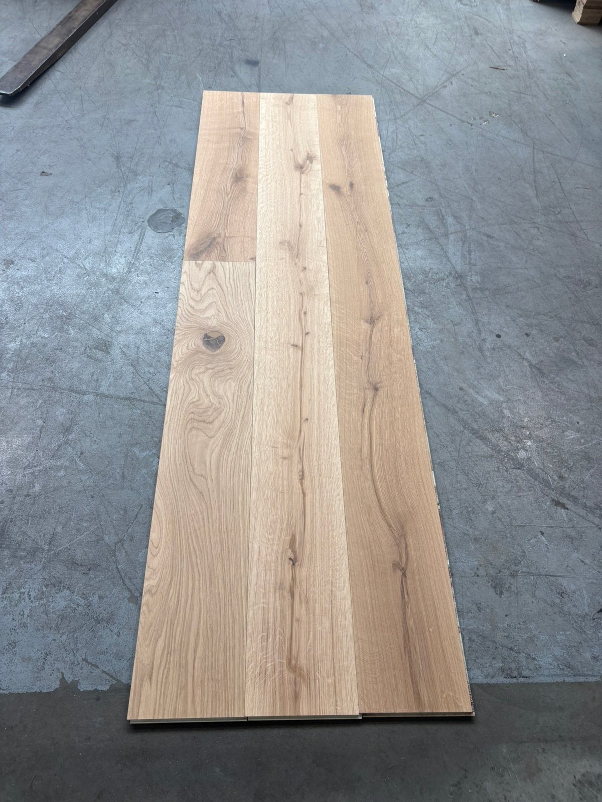 62m2 Eiken houten vloer €48,5 per m2 kant en klaar, Parket, Ophalen of Verzenden, Zo goed als nieuw, 10 m² of meer