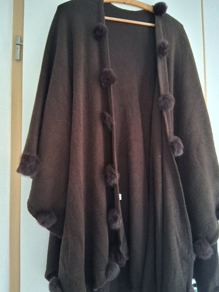 omslagdoek bruin, Kleding | Dames, Onbekend., Maat 46/48 (XL) of groter, Ophalen of Verzenden, Zo goed als nieuw