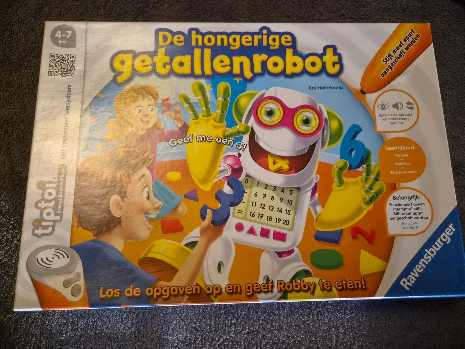 tiptoi De hongerige getallenrobot - Interactief leersysteem, Kinderen en Baby's, Ophalen of Verzenden, Zo goed als nieuw, Taal en Lezen