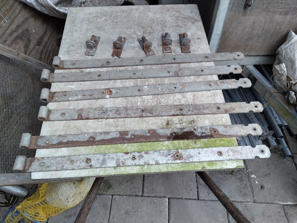 Deur heng, Ophalen, Gebruikt, Rvs, Slot