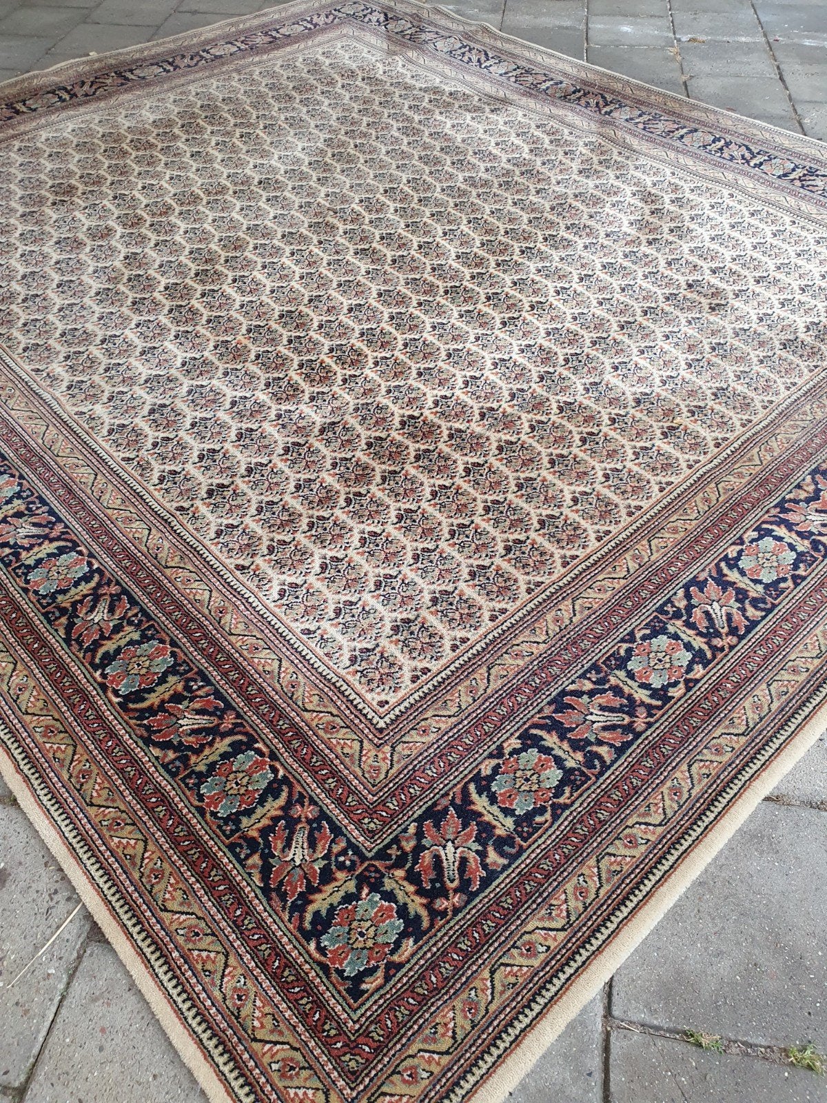 Vintage perzisch tapijt Ardebil, Gebruikt, 200 cm of meer, Ophalen of Verzenden, 200 cm of meer