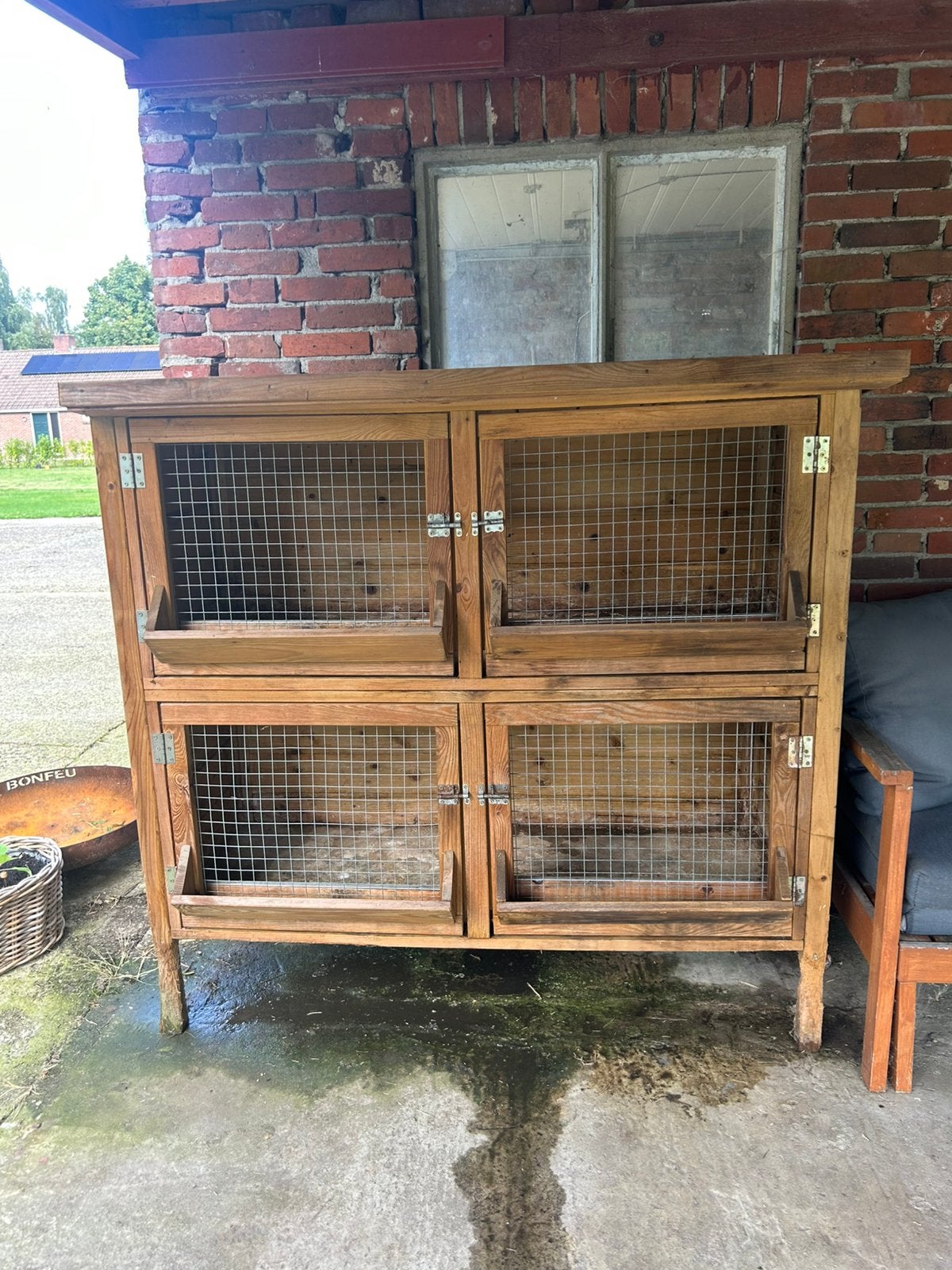 Konijnen of cavia hok, Ophalen, 110 cm of meer, Zo goed als nieuw, 90 cm of meer