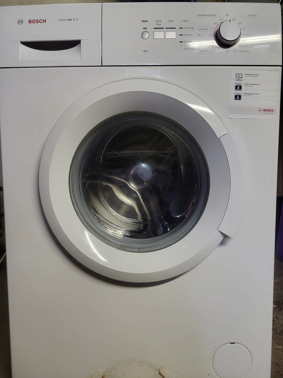Bosch classixx 5.5 wasmachine, Witgoed en Apparatuur, Ophalen, Gebruikt, 1200 tot 1600 toeren, 85 tot 90 cm