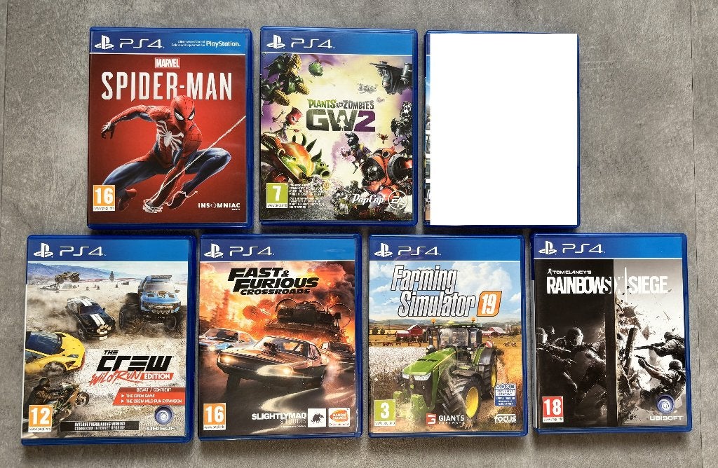 7 X PS4 Games, 1 speler, Ophalen of Verzenden, Zo goed als nieuw, Overige genres