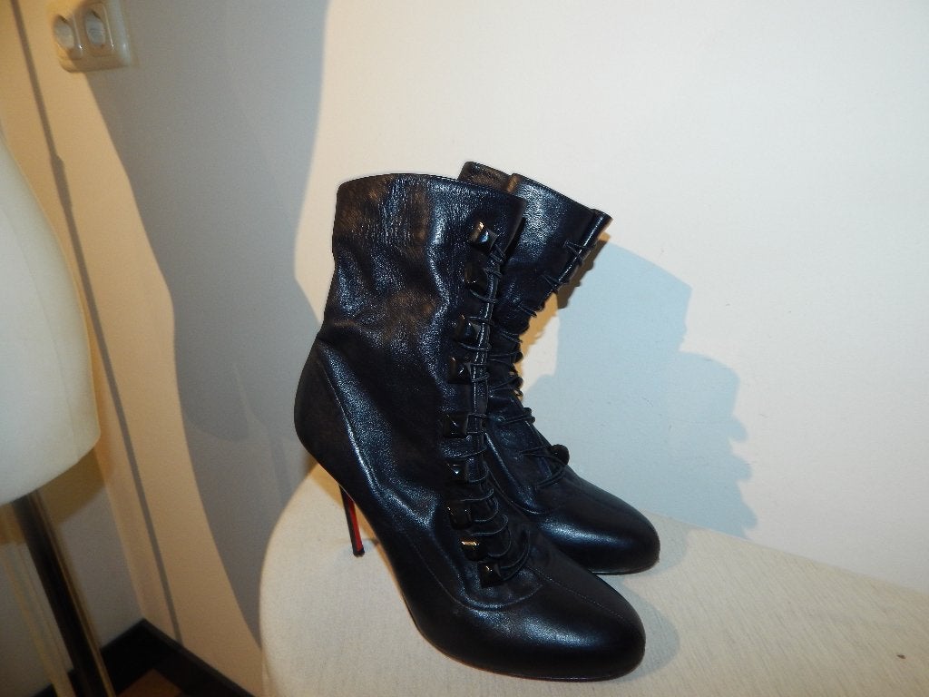 Christian Louboutin troopista 120 boots zacht leer Als nieuw, Verzenden, Lage of Enkellaarzen, Zo goed als nieuw, Christian louboutin