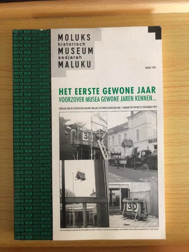 Mededelingen van het Moluks Historisch Museum over 1992, Ophalen of Verzenden, Gelezen, Diverse auteurs