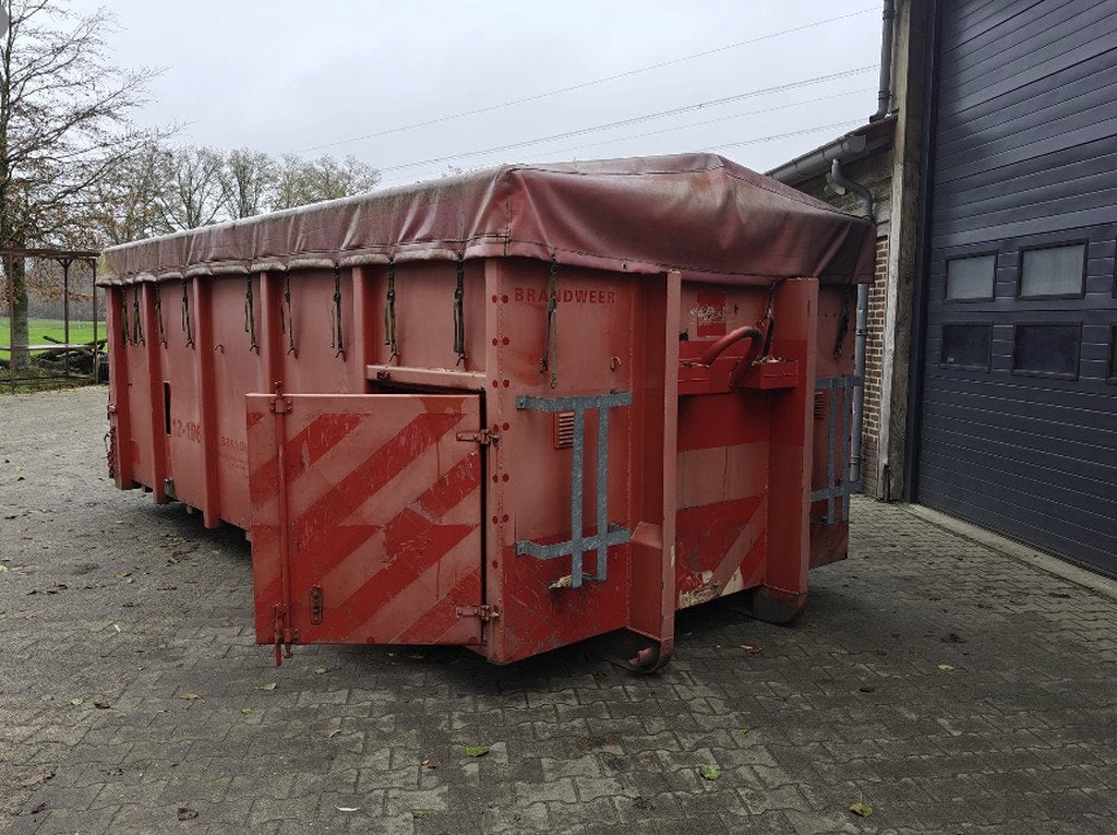 haakarm container ex brandweer, lengte 5 meter met achter kl