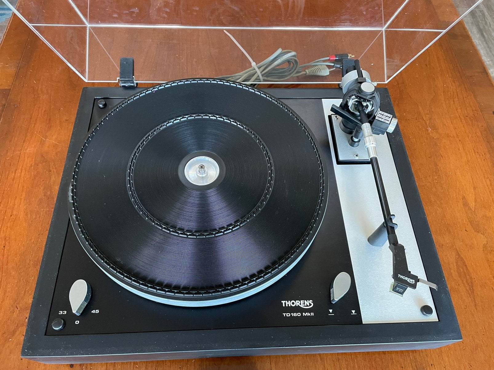 Thorens td 160 mk 2, Ophalen, Zo goed als nieuw, Platenspeler, Thorens