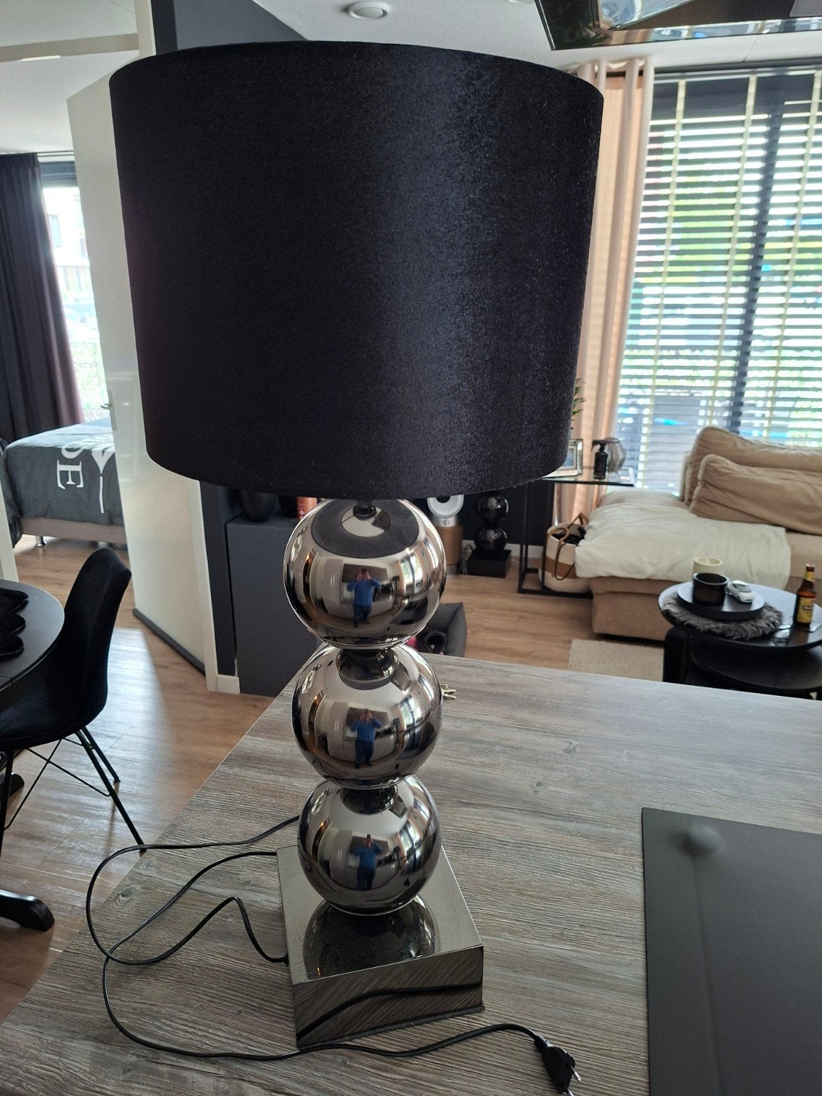 Bollamp, Huis en Inrichting, Lampen | Vloerlampen, Ophalen, Zo goed als nieuw, Minder dan 100 cm