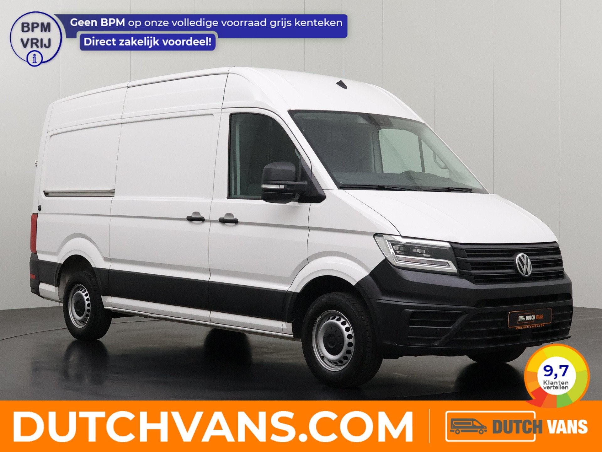Volkswagen Crafter 2.0TDi 177PK Automaat L3H3 | 2xSchuifdeur, Auto's, Automaat, Stof, Gebruikt, Euro 6