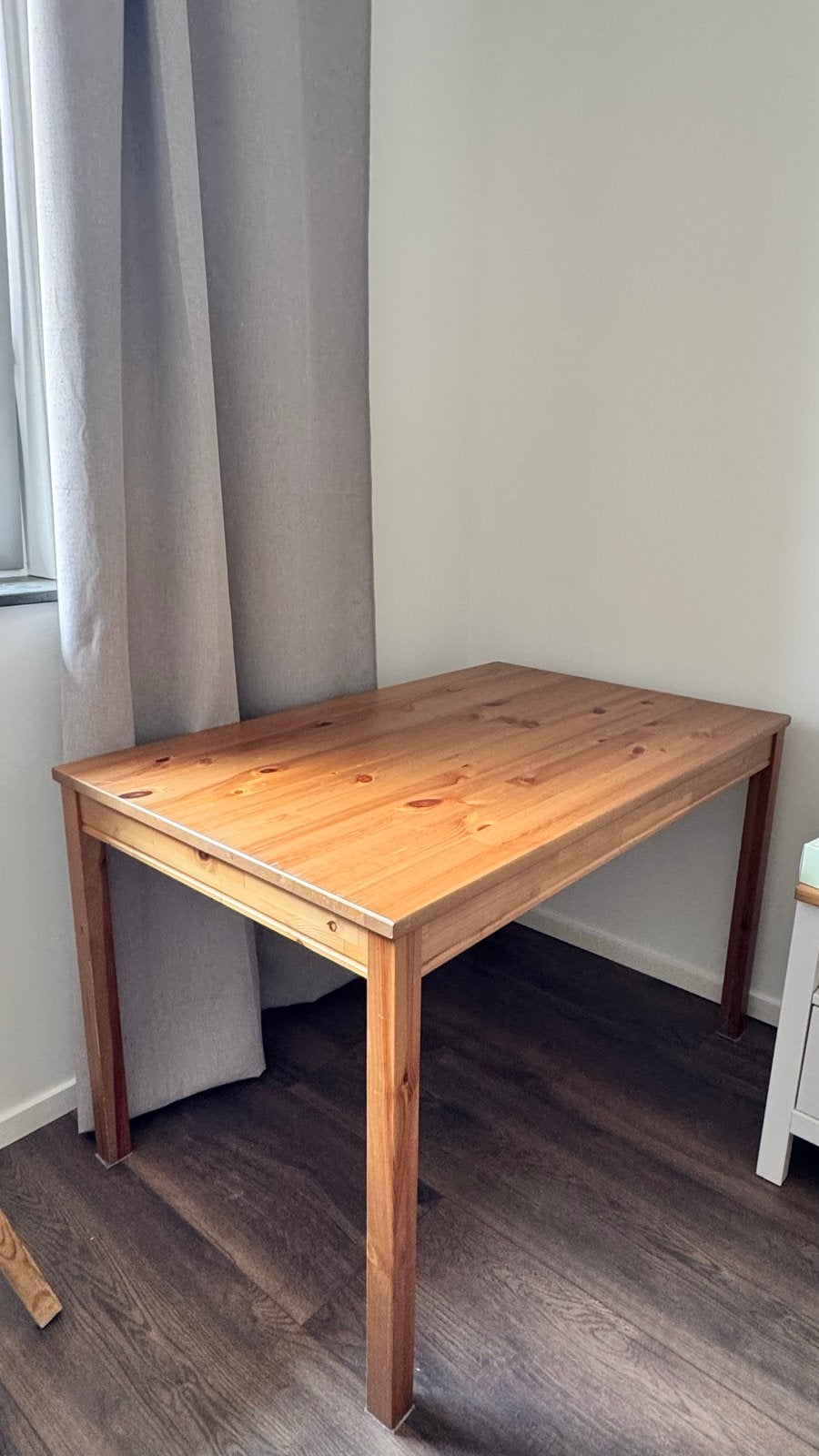 Houten eettafel Ikea table - 4 personen, Ophalen, Gebruikt, 100 tot 150 cm, 50 tot 100 cm