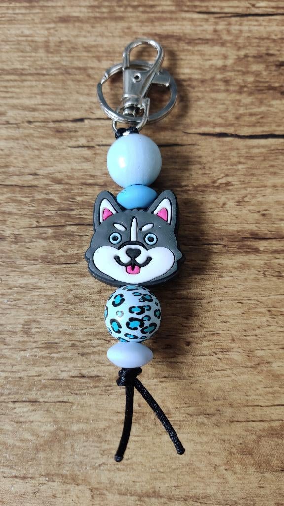 Sleutelhanger Tashanger Keychain Husky evt lucky angel, Dieren en Toebehoren, Honden-accessoires, Verzenden, Nieuw