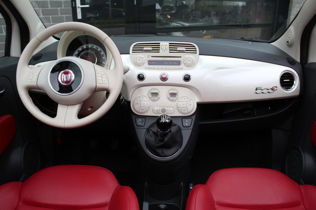 Fiat 500C 0.9 TwinAir Rock / Xenon / Leer / N.A.P., Auto's, Fiat, Euro 5, 86 pk, Gebruikt, Overige kleuren