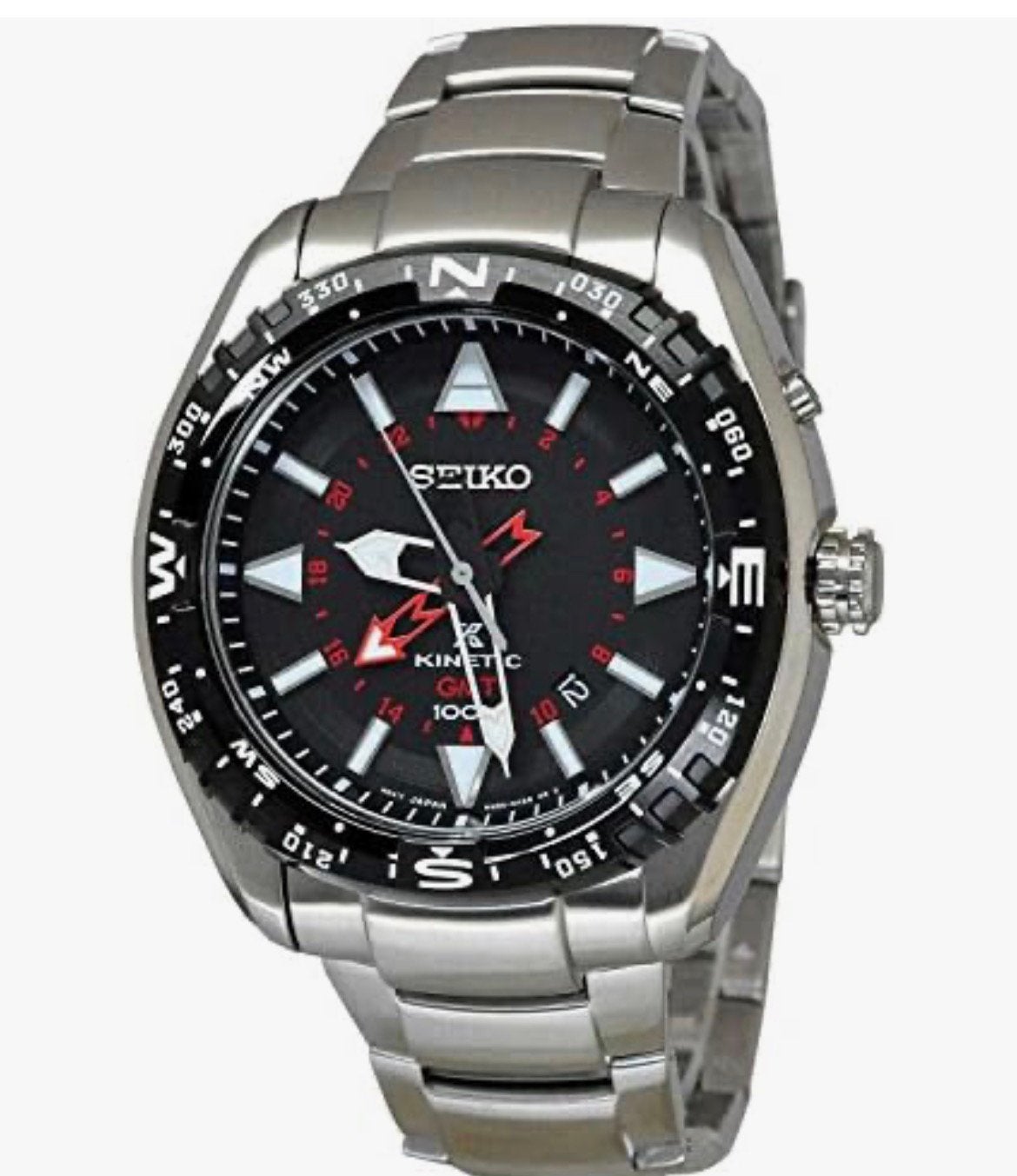 Seiko Prospex GMT Kinetic SUN049P1 te koop, Ophalen of Verzenden, Zo goed als nieuw, Staal, Seiko