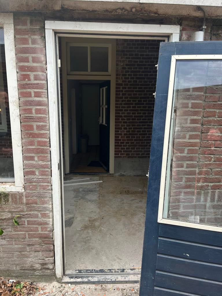 Buitendeur met dubbel glas, Doe-het-zelf en Verbouw, Ophalen, Gebruikt, 200 tot 215 cm, Glas