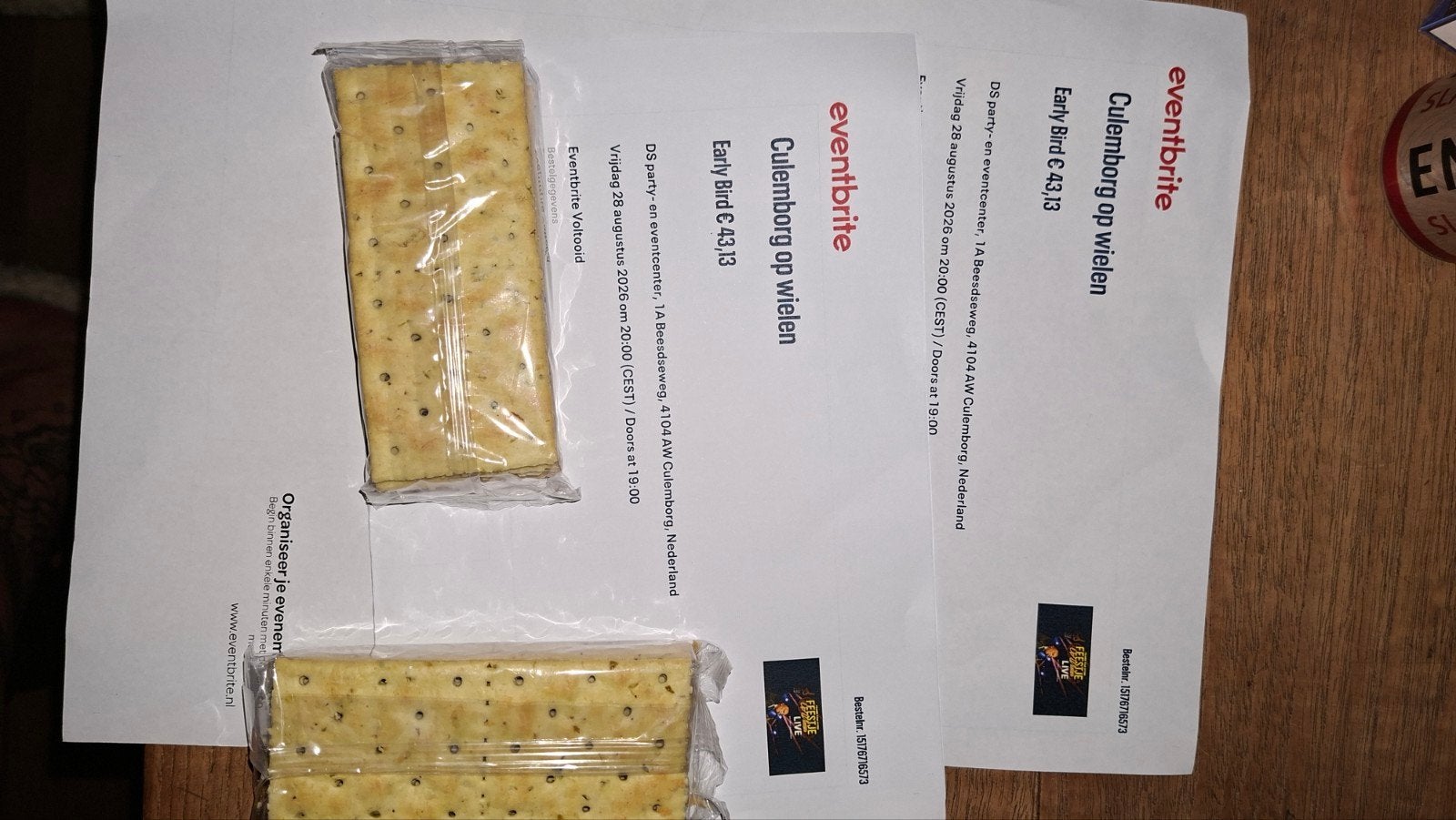 te koop 2 kaarten van Frank van etten Culemborg op wielen, Tickets en Kaartjes, Concerten | Nederlandstalig, Twee personen, Augustus