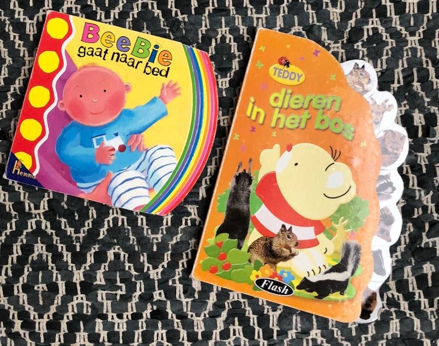 Twee leuke kartonnen kinderboekjes, Ophalen of Verzenden, Zo goed als nieuw, 1 tot 2 jaar