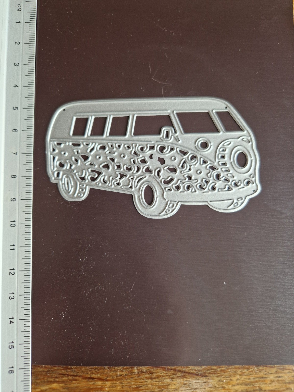 Snijmal VW busje - Hippie busje - Scrapbooking, Ophalen of Verzenden, Zo goed als nieuw