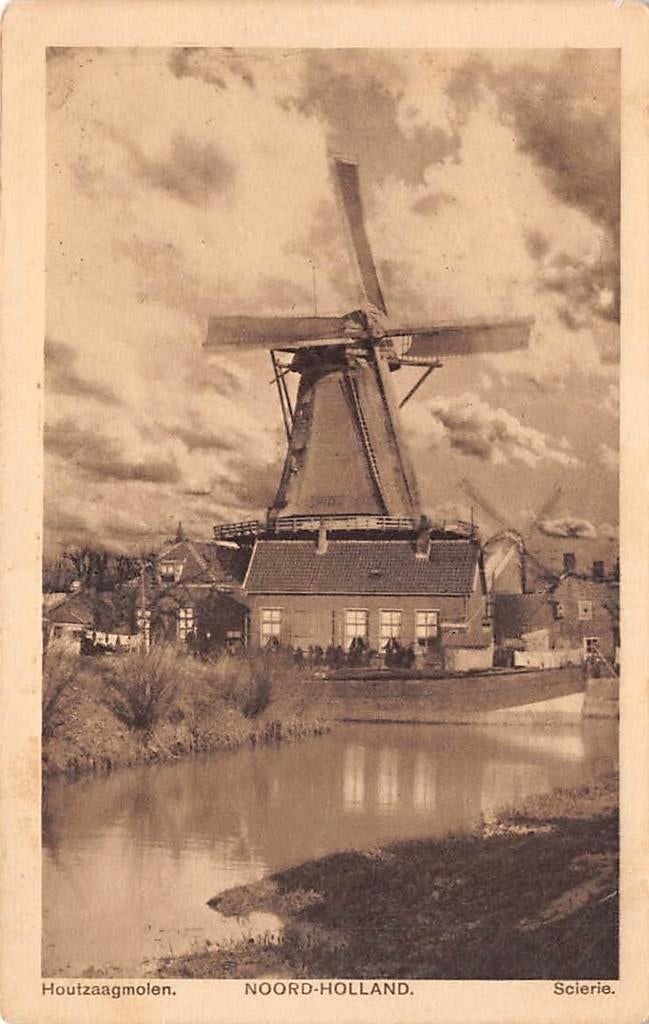 Overschie houtzaagmolen Oudedijkse Schiekade Rotterdam, Ophalen of Verzenden, 1920 tot 1940, Ongelopen, Zuid-Holland