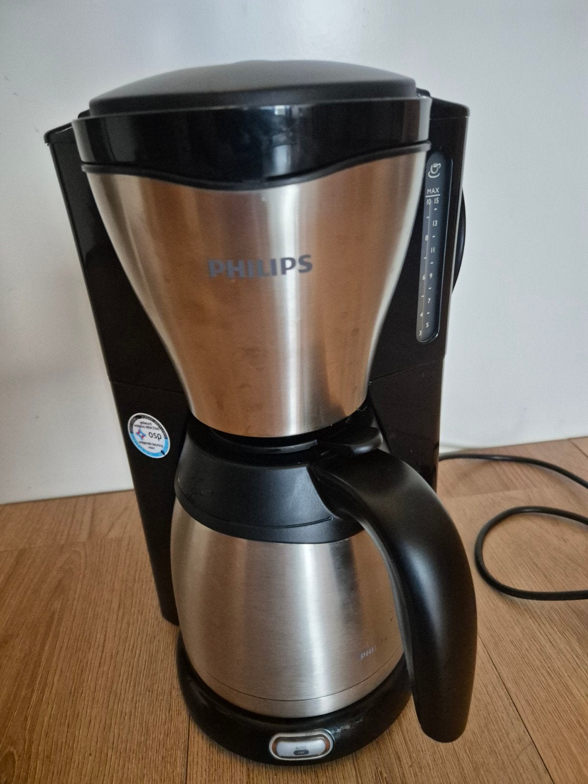 Philips koffiezetapparaat met thermoskan HD 7546, Witgoed en Apparatuur, 10 kopjes of meer, Ophalen of Verzenden, Zo goed als nieuw