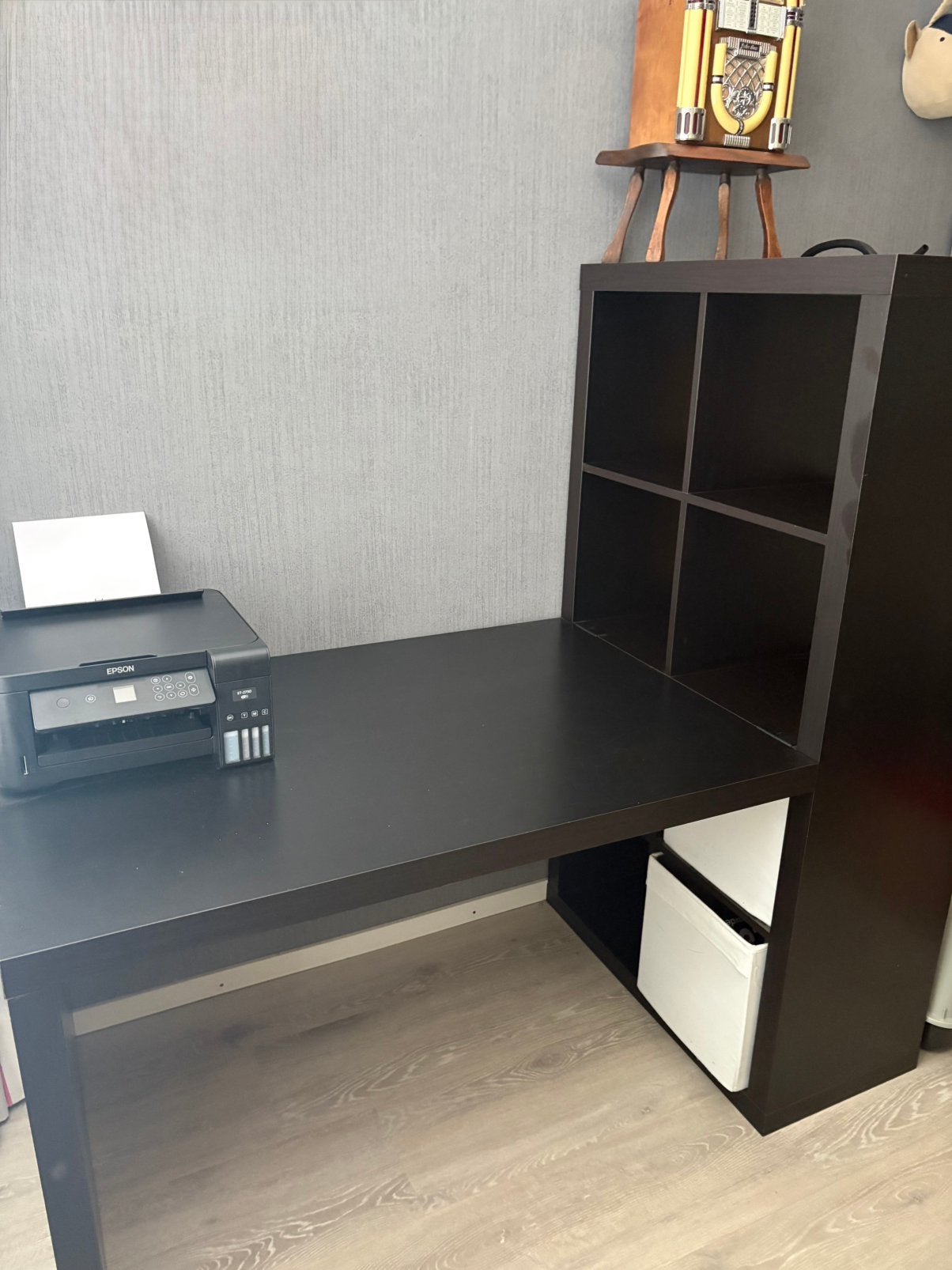 Bureau kast Kallax IKEA, Ophalen, Zwart, Gebruikt, IKEA
