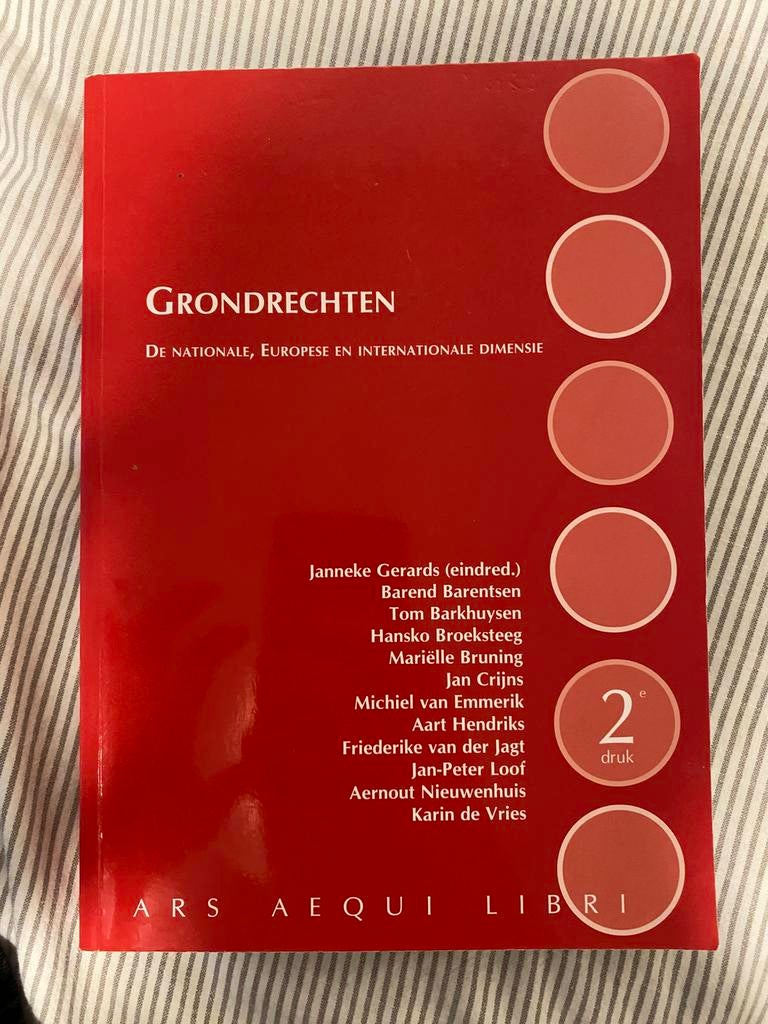 Grondrechten, Boeken, Studieboeken en Cursussen, Ophalen of Verzenden, Alpha, Zo goed als nieuw, WO