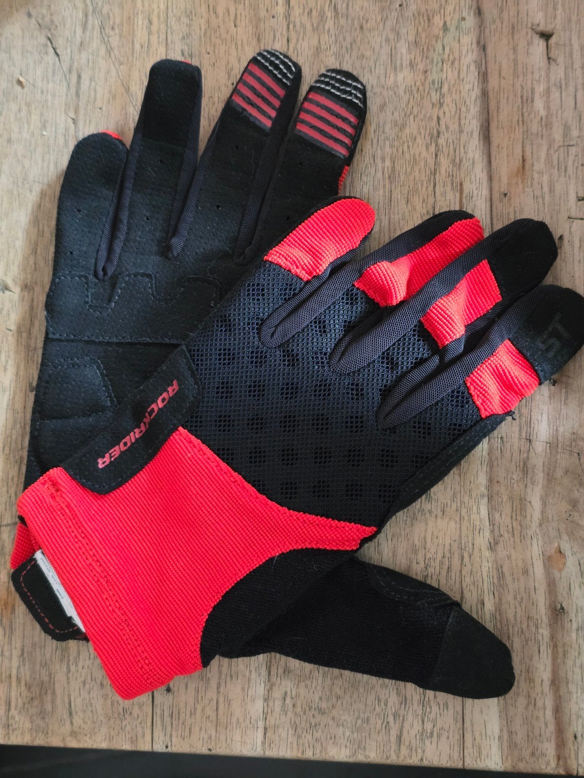 Rockrider fiets handschoenen - Rood/Zwart, Gebruikt, M, Ophalen of Verzenden, Rockrider