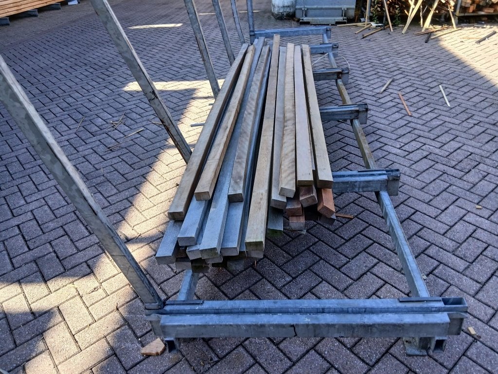 Partij hardhouten regels 4,5x7cm ( B-Keus), Ophalen, Overige typen, Zo goed als nieuw, Hardhout