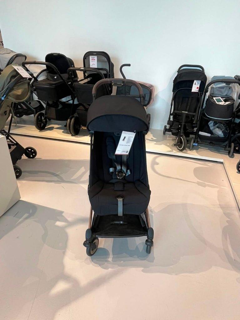 Cybex Coya Buggy - Rosegold Frame - Sepia Black -35% KORTING, Kinderen en Baby's, Buggy's, Zo goed als nieuw, Overige merken, Verstelbare rugleuning