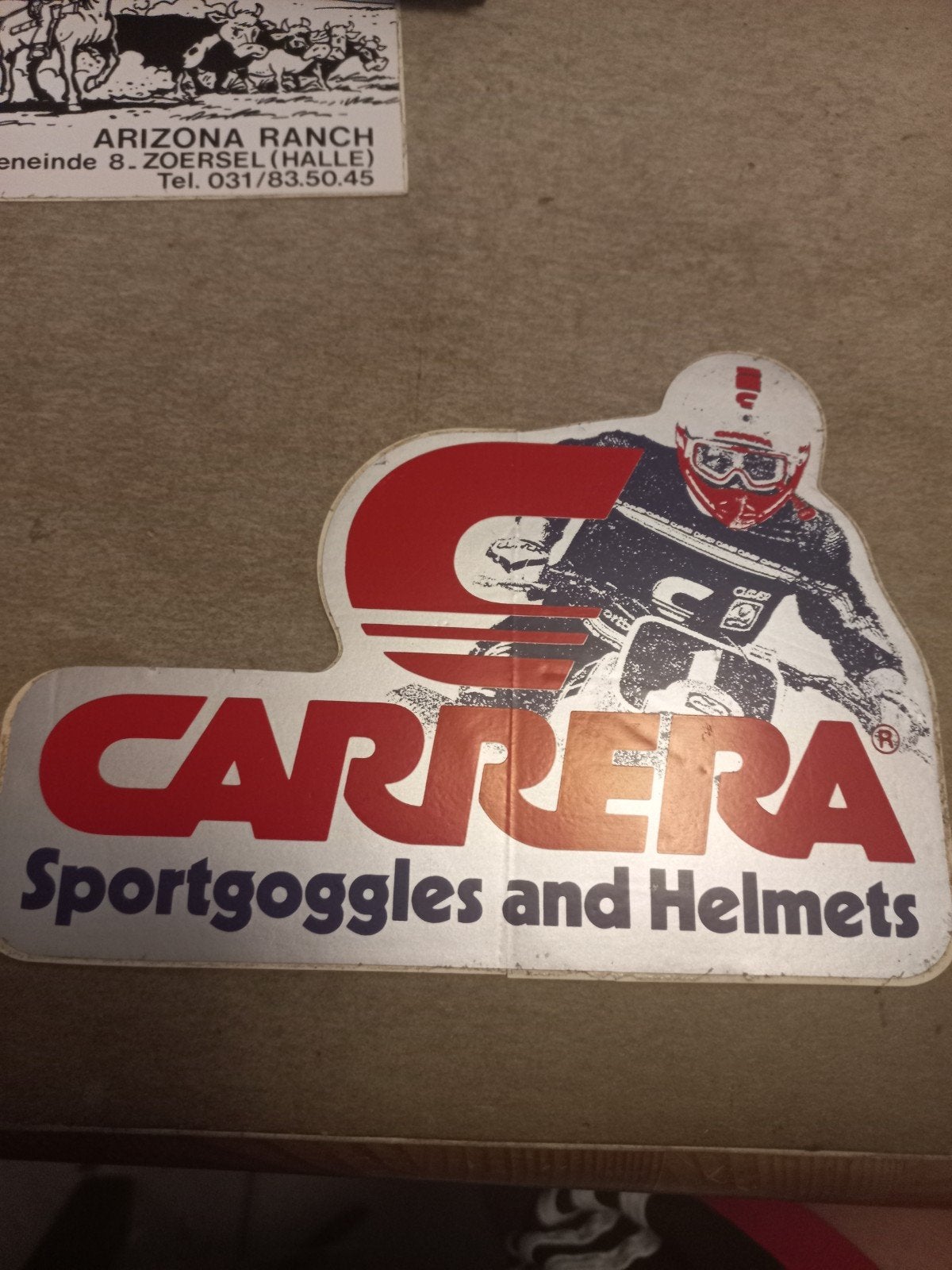 Vintage Carrera Sportgoggles en Helmen Sticker, Ophalen of Verzenden