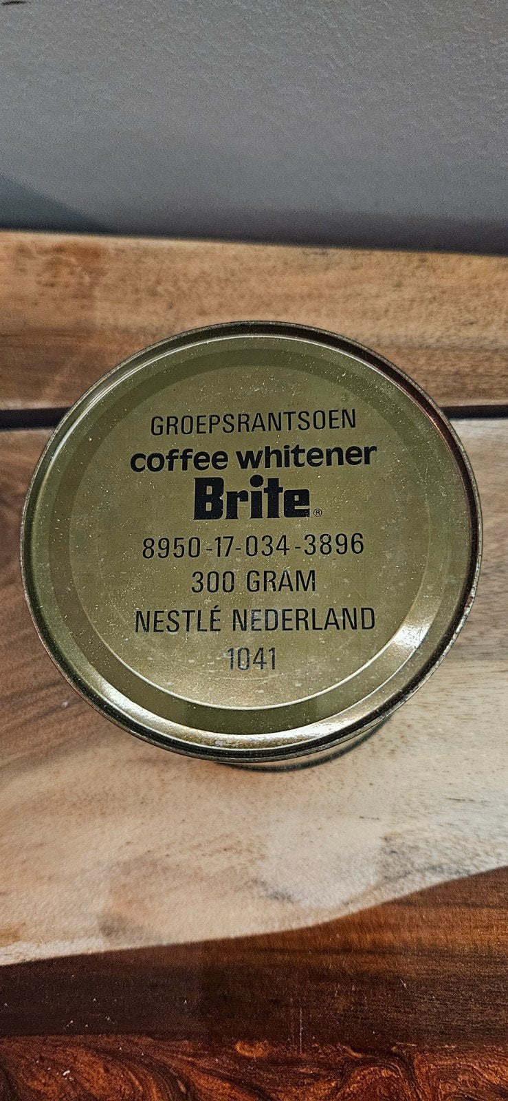 Vintage Brite Koffiemelkpoeder Blik - Groepsrantsoen, Ophalen, Nieuw