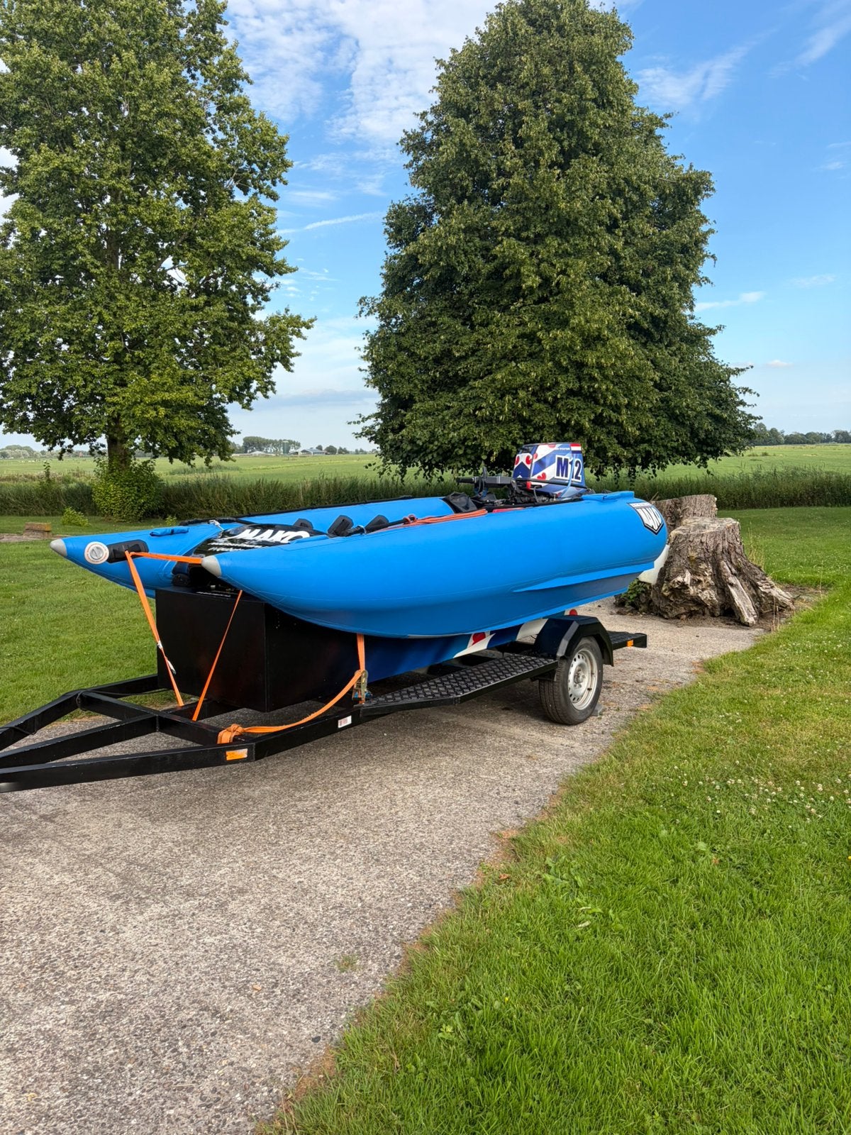 Zapcat mako atomic, Watersport en Boten, Rubberboten, Zo goed als nieuw, Inclusief trailer, Ophalen