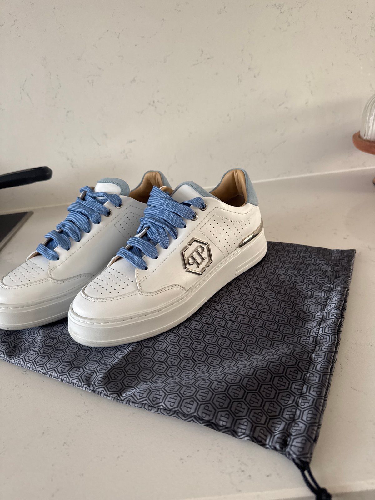 Philipp Plein sneakers -  maat 38  Zo goed als nieuw, Ophalen of Verzenden, Zo goed als nieuw, Wit, Sneakers of Gympen
