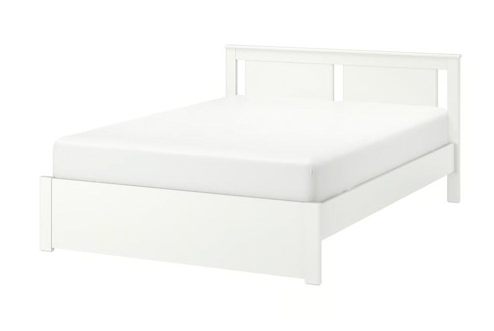 IKEA BED - SONGESAND 140cm INCL LATTEBODEM, Ophalen, Gebruikt, Wit, 140 cm