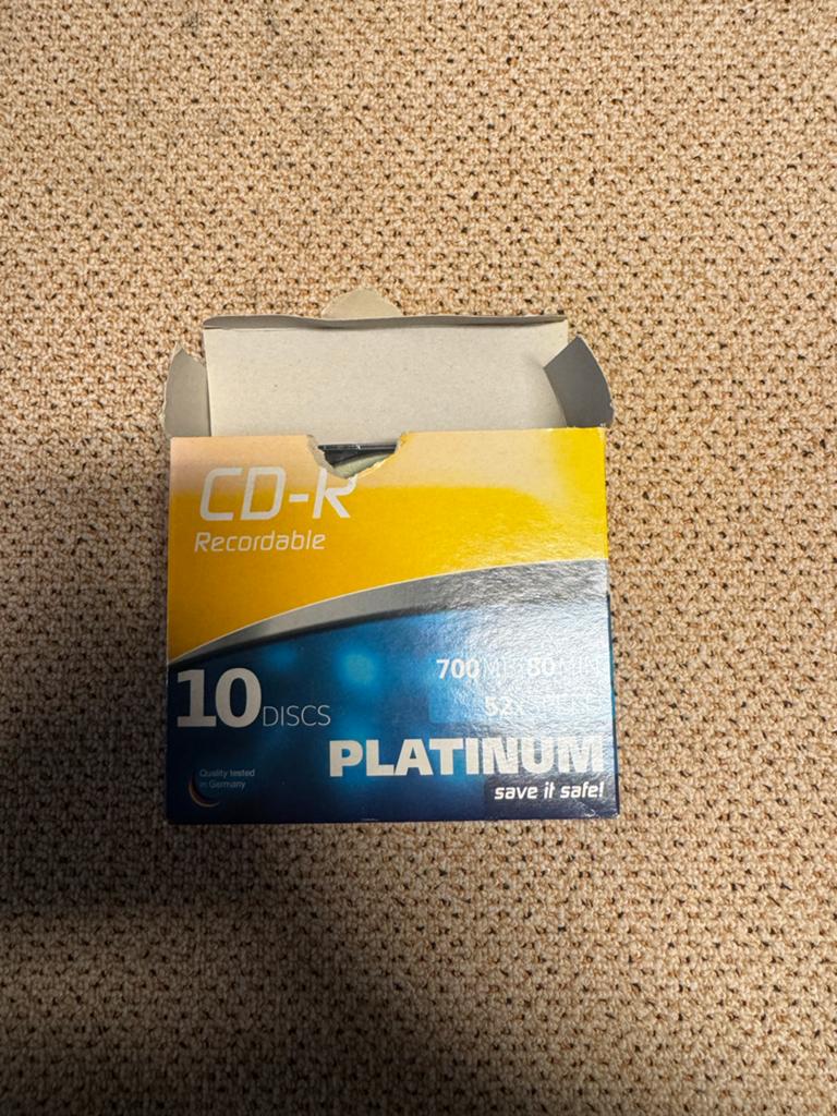 7 Nieuwe CD-R Recordable Discs - Platinum 700MB 80min, Ophalen of Verzenden, Nieuw, Cd