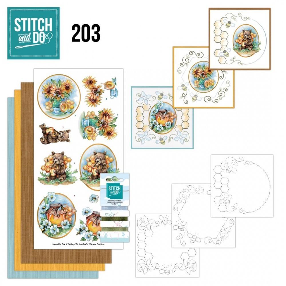 Stitch and Do 203 Yvonne Creations Bee Honey STDO203, Hobby en Vrije tijd, Dieren, ., Overige typen, Nieuw