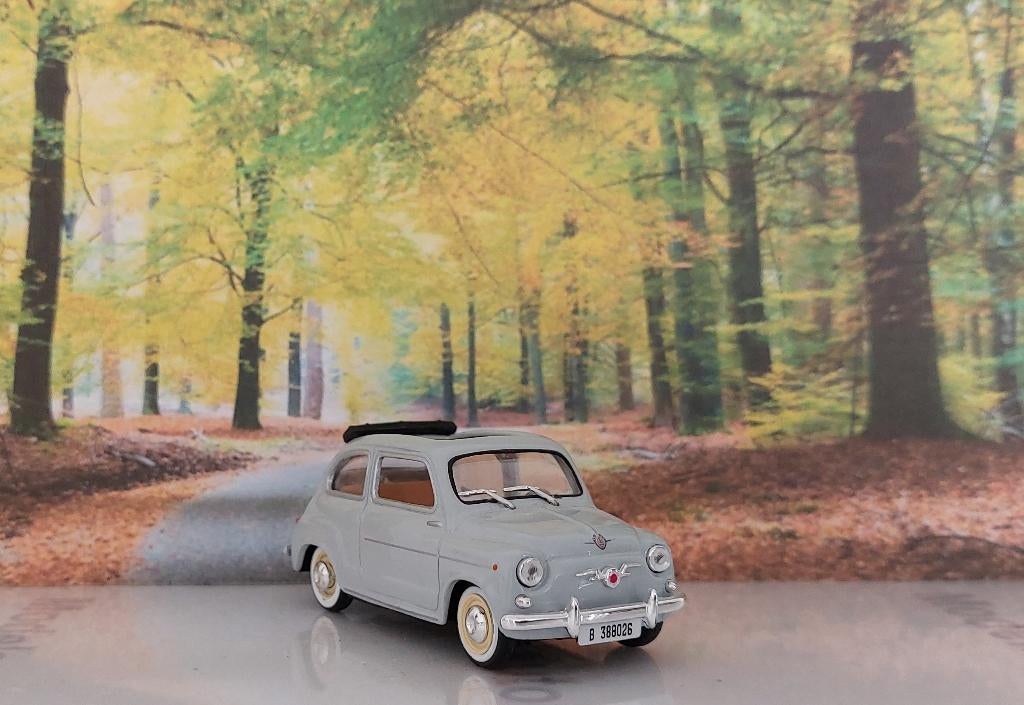 1:43 Seat 600 D Convertible (open) 1964; Solido: #, Ophalen of Verzenden, Gebruikt, Auto, Solido