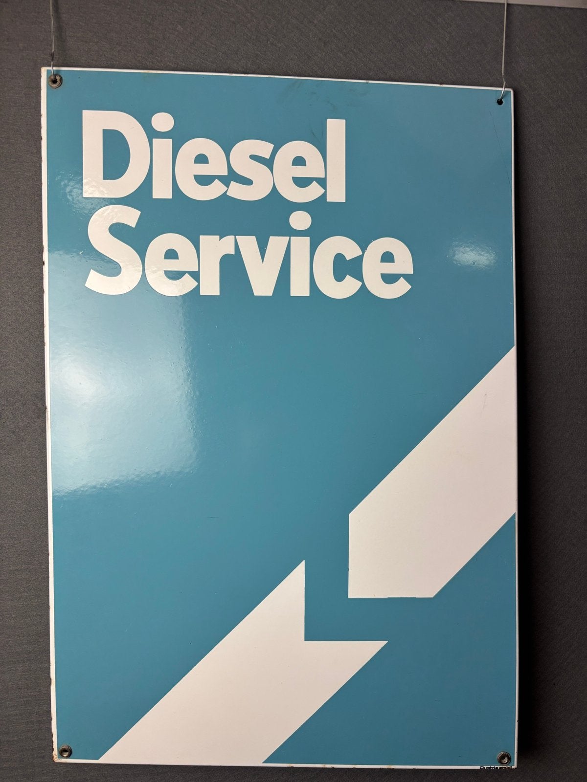 Diesel service emaille reclamebord 74x50 cm, Verzamelen, Merken en Reclamevoorwerpen, Reclamebord, ., Ophalen of Verzenden, Zo goed als nieuw