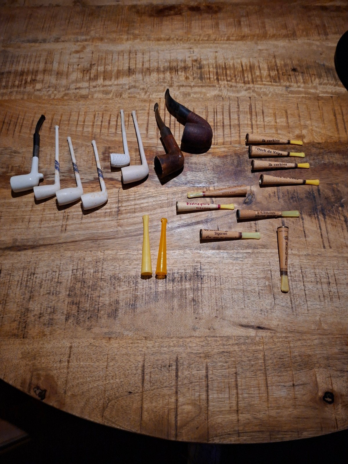 Collectie antieke pijpen en sigarettenpijpjes, Verzamelen, Ophalen of Verzenden, Gebruikt, (Water)pijp